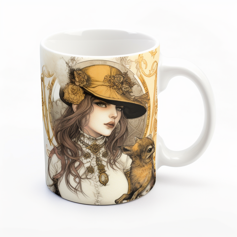 Steampunk Mug Lady