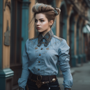 Steampunk Shirt Lady