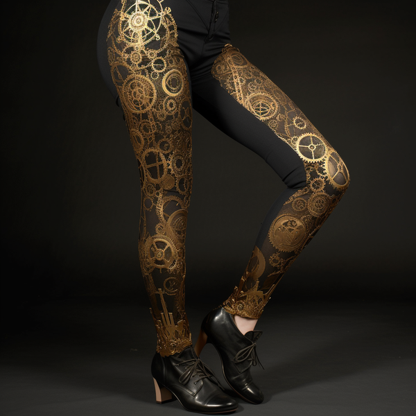 Woman's Legging Steampunk Style