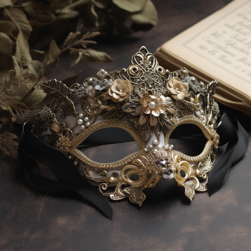 Steampunk Vintage Lady Mask