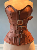 Steampunk style brown corset